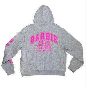 Womens Malibu Barbie Sweatshirt Zip Hoodie